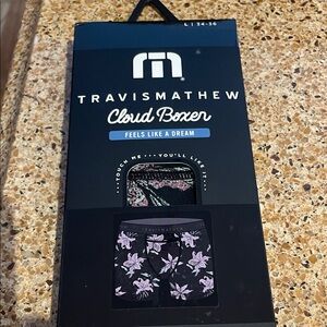 Travis Mathew Black and Purple Cloud Boxer Briefs